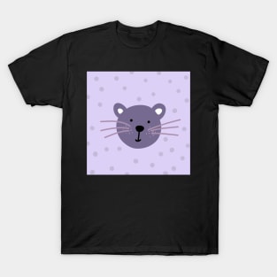 Mouse in purple color T-Shirt